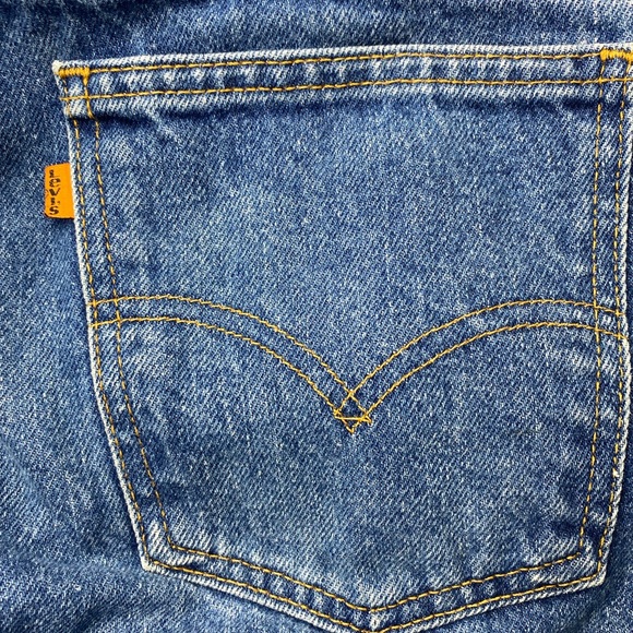 Vintage 1994 Levi’s Orange Tab 505s Regular Fit Straight Leg Medium Wash Jeans - Picture 11 of 15